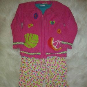 Hanna Andersson Sweater, T-shirt and Pants Set EUC